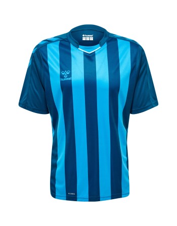 hmlCORE XK STRIPED JERSEY S/S / Interlock-Stoff